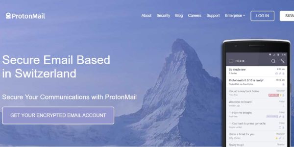 ProtonMail private email service provider