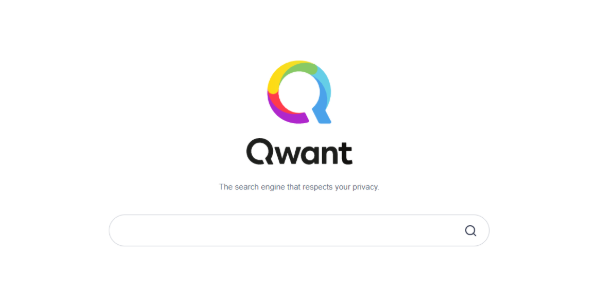Qwant homepage