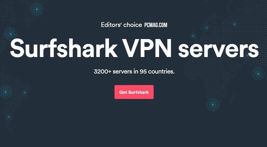 Surfshark VPN updated server location