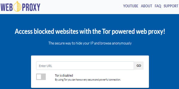 Weboproxy Proxy basado en Tor