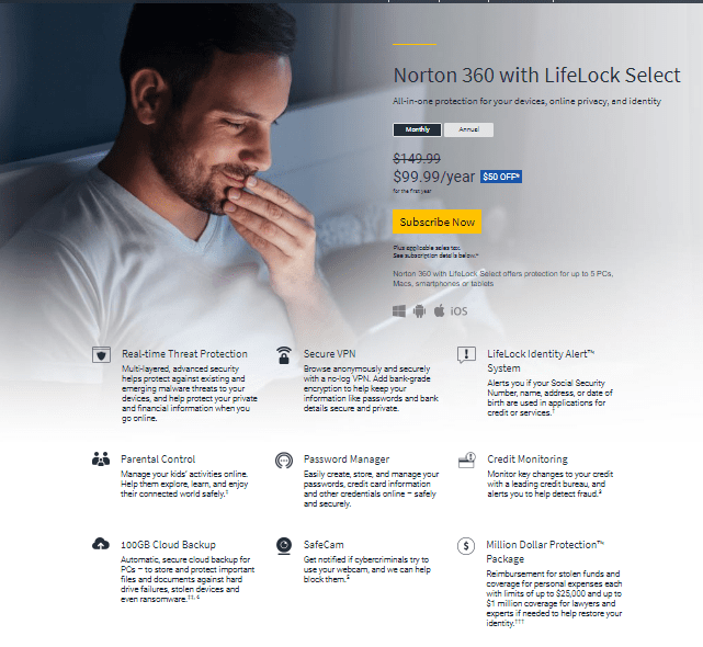 Norton Lifelock Select Cost