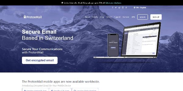 ProtonMail es un correo electrónico encriptado gratuito