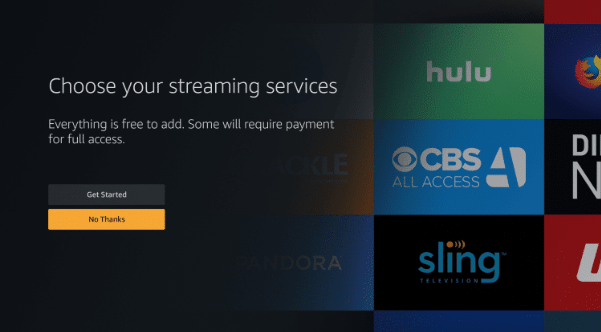 Choose the streaming services you prefer