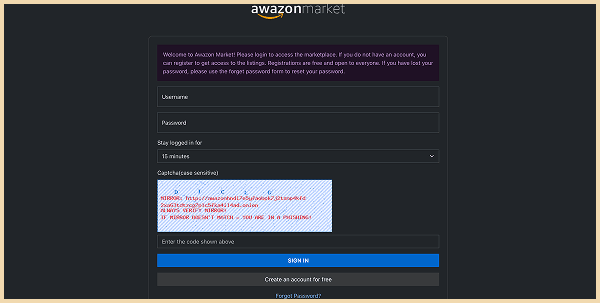 Awazon Market Website Screenshot