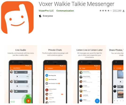 Voxer secure messaging app
