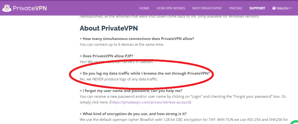 PrivateVPN great performance with modest features screenshort 2