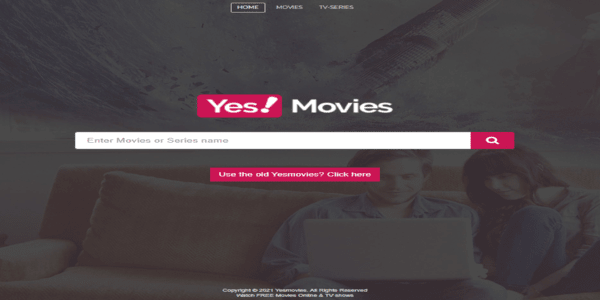 YesMovies homepage