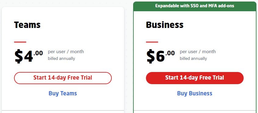 LastPass Updated pricing image