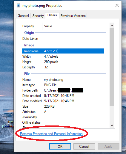 Remove metadata from photos on Windows screenshot 1