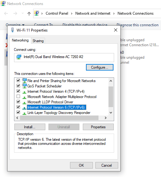 Disable IPv6 on Windows 10 screenshot 5