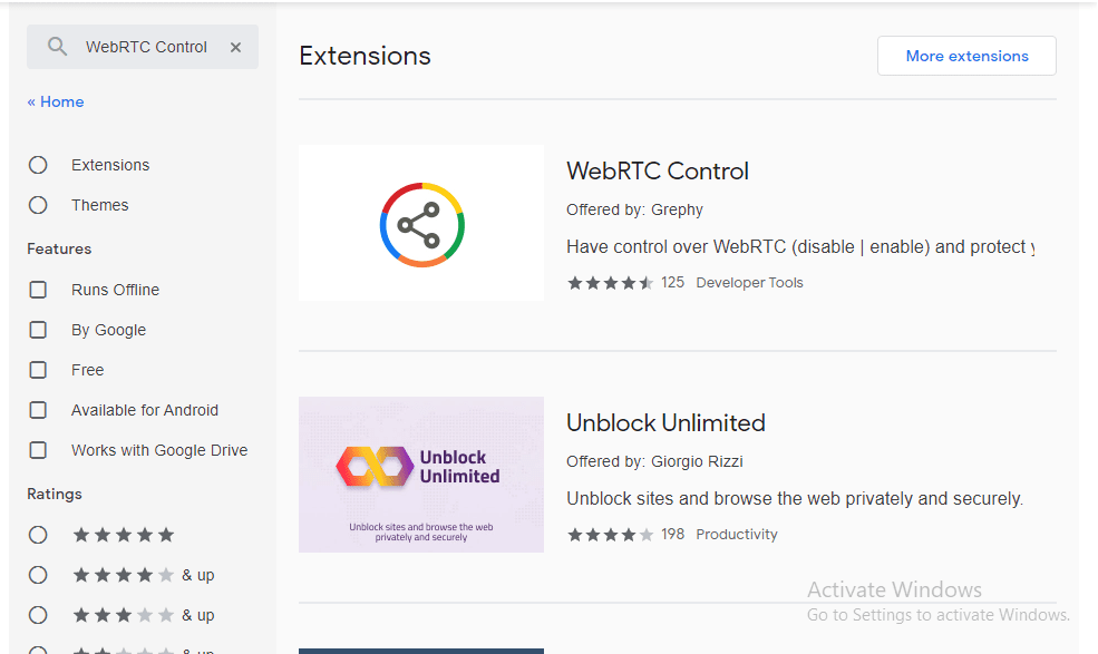Disable WebRTC on Chrome screenshot 1