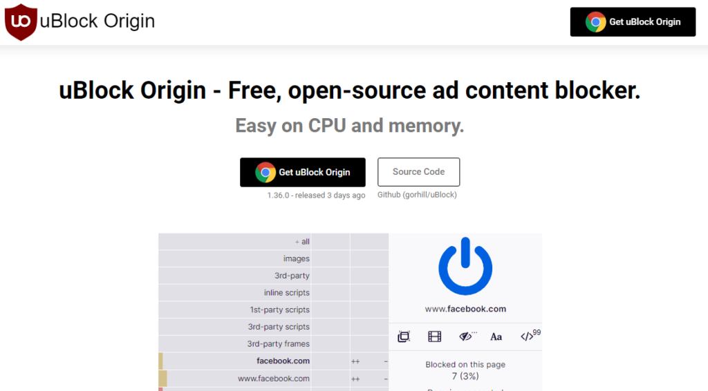 ublock origin best ad blockers