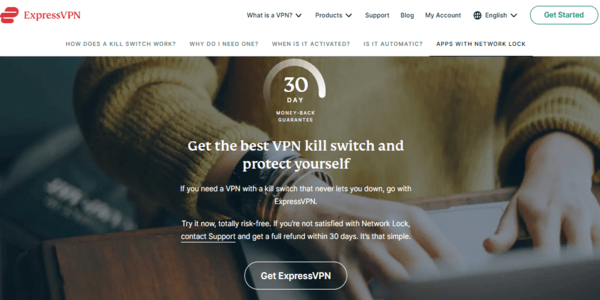 Interruptor de apagado de ExpressVPN