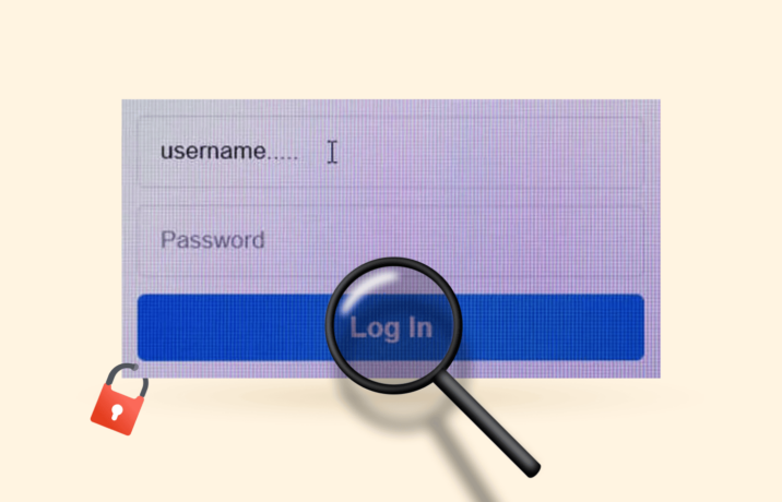 Facebook privacy login button