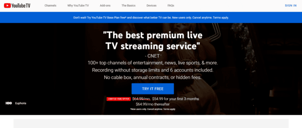 Youtube-TV official