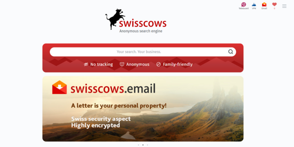Swisscows homepage