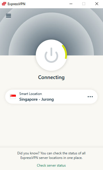 Smart location feature ExpressVPN