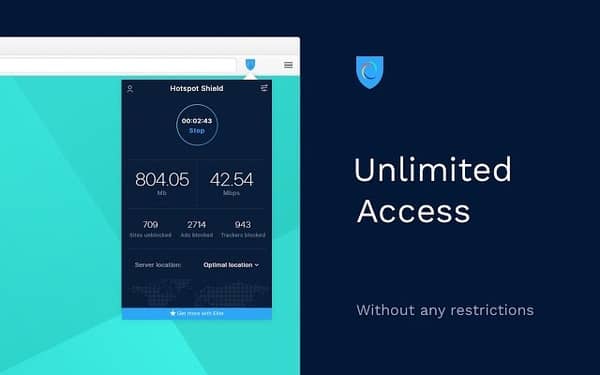 Hotspot Shield homepage