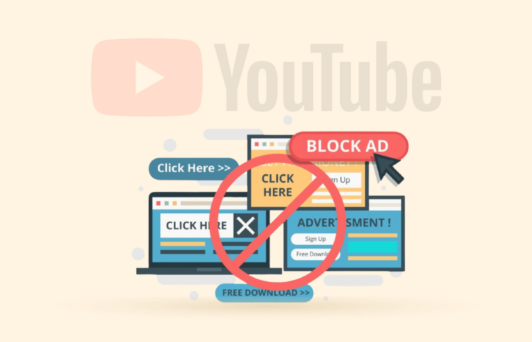 Block ads on YouTube