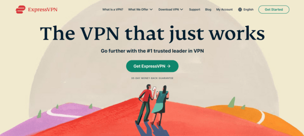 Page d'accueil ExpressVPN Nouveau