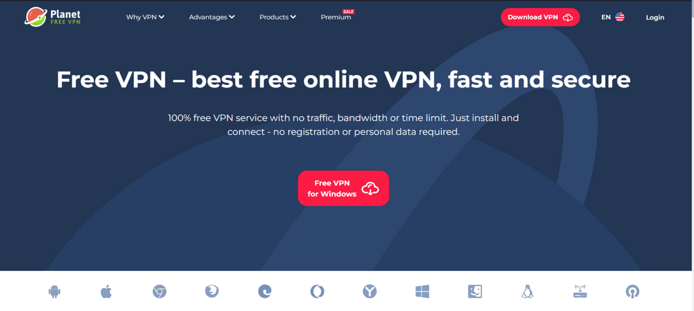 Free VPN Planet for windows download