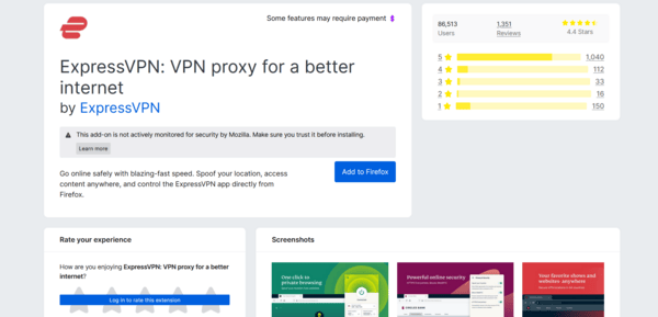 ExpressVPN extension