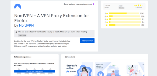 NordVPN extension