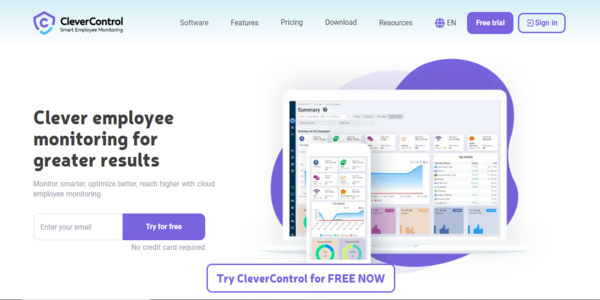 CleverControl homepage