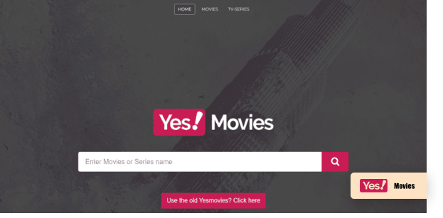 YesMovies homepage