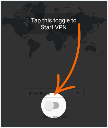Toggle to start VPN