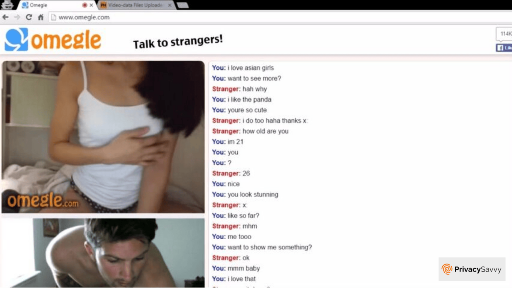 Pornography, profanity, and predation IN OMEGLE