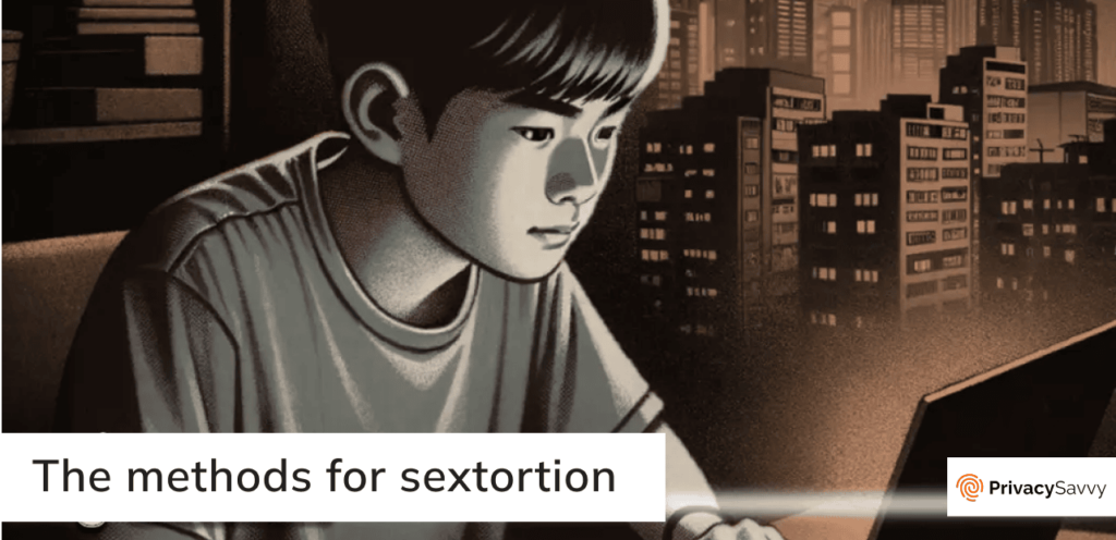 The methods for sextortion