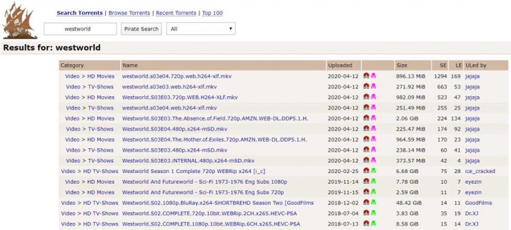 The Pirate Bay (TPB) - Absolute king among torrent sites
