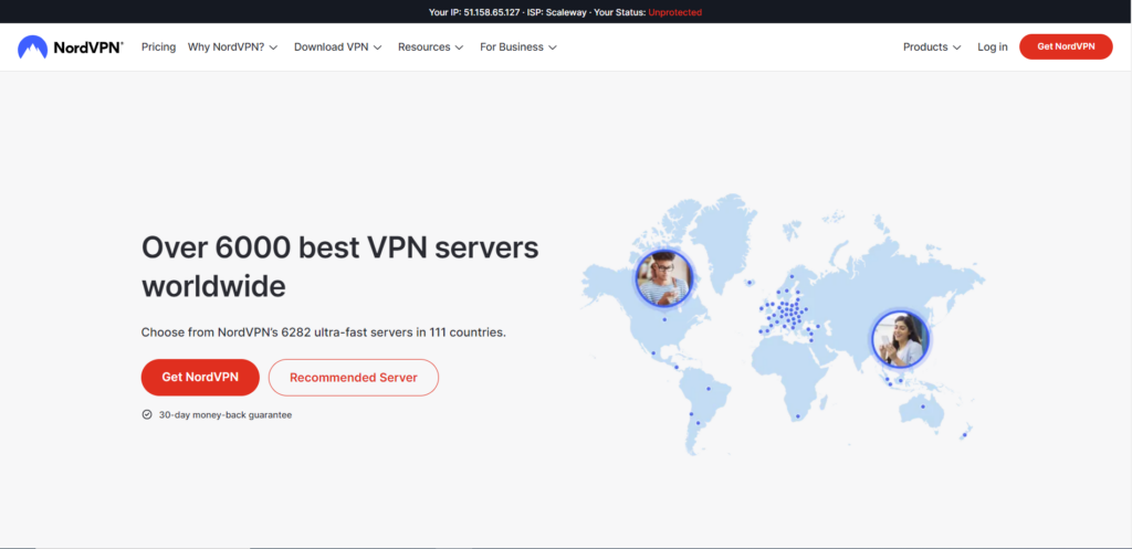 ultra-fast VPN servers in 60 countries, NordVPN