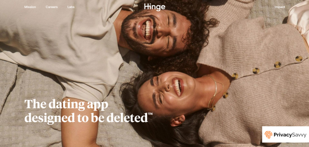 Hinge with a VPN
