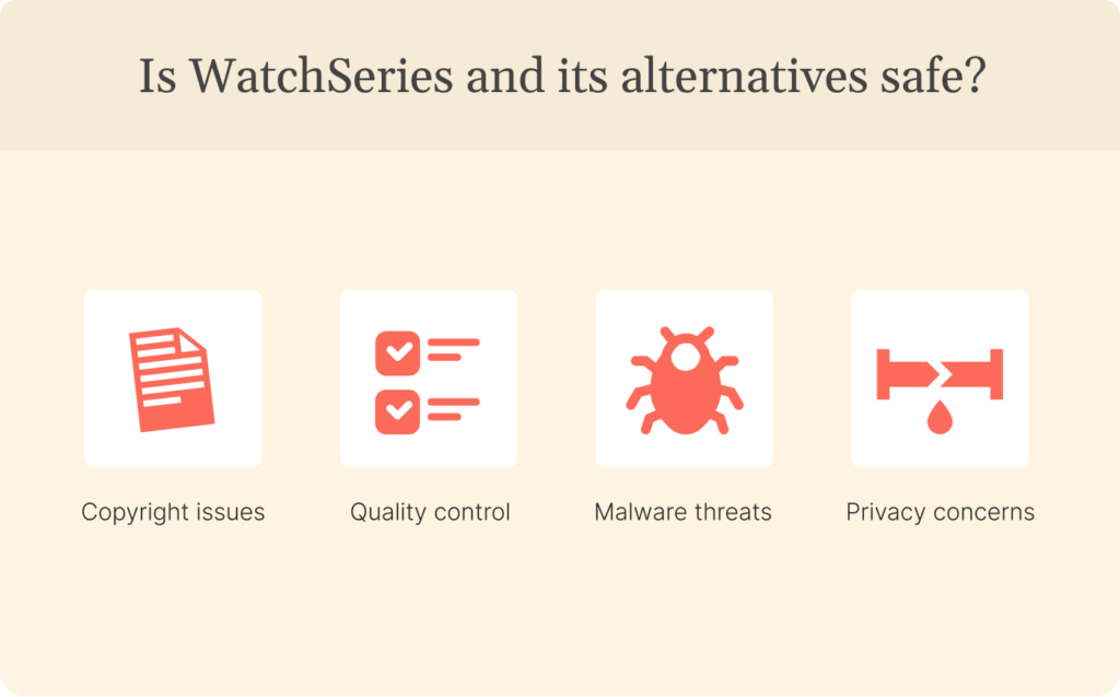 Is WatchSeries and its alternatives safe?