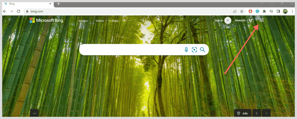 Head to the homepage