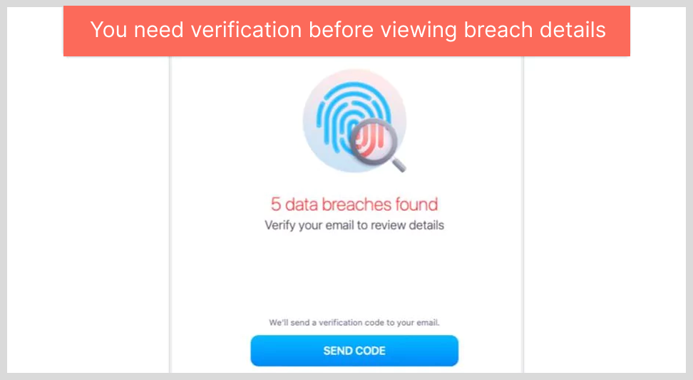 You need verification before viewing breach details