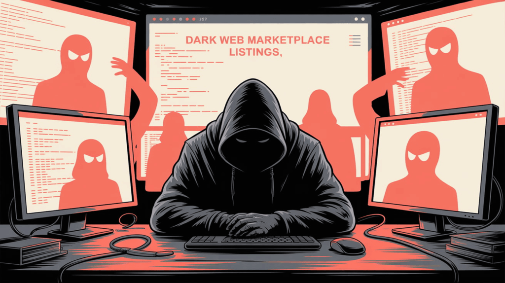 What happens on dark web forums?