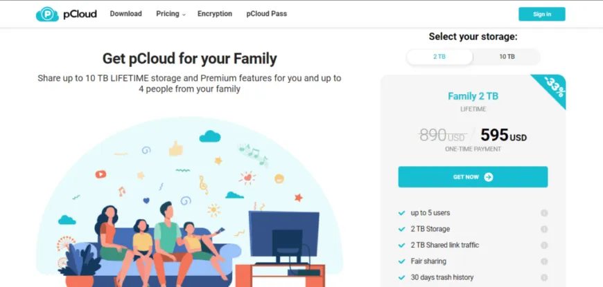 family plan pcloud