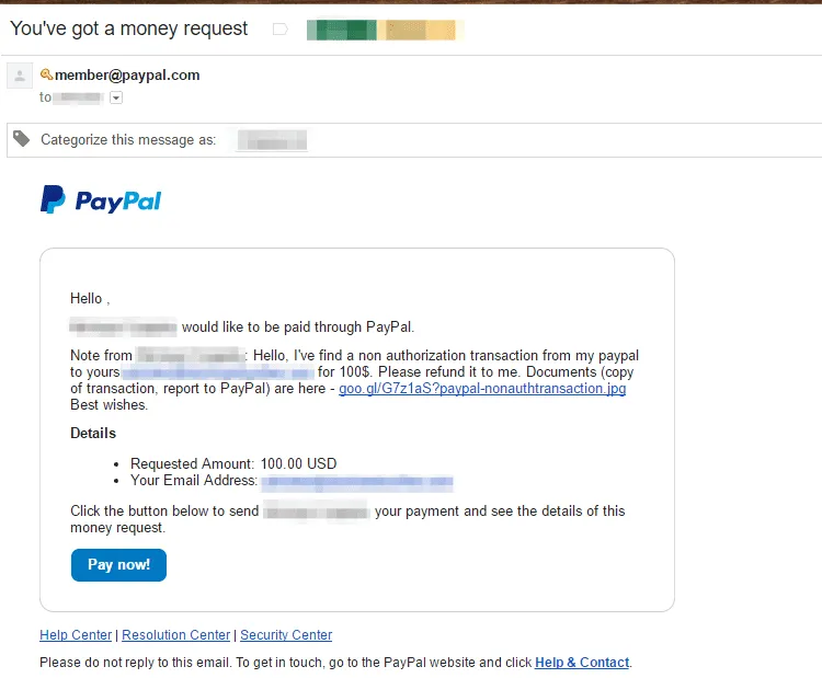 Zero-day operating kits paypal scam
