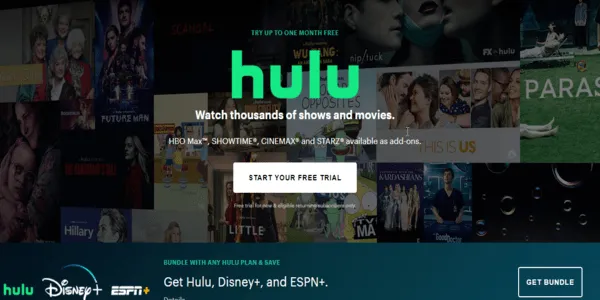 Sitio web oficial de Hulu