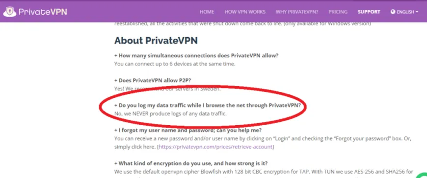 PrivateVPN great performance with modest features screenshort 2
