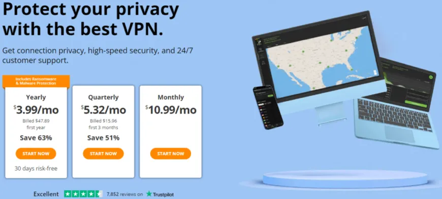IPVANISH VPN updated homepage photo