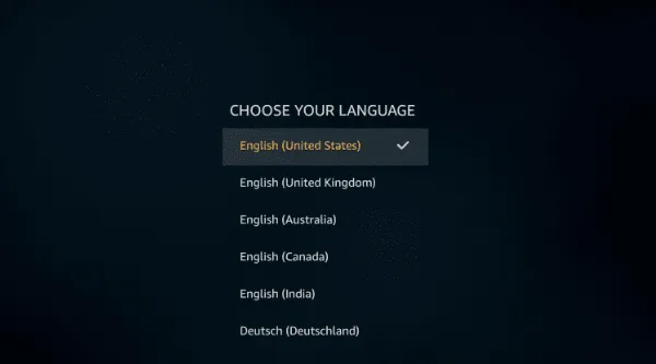 Select your ideal language