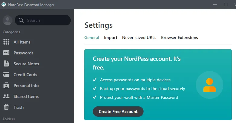 NordPass password manager screenshot 8