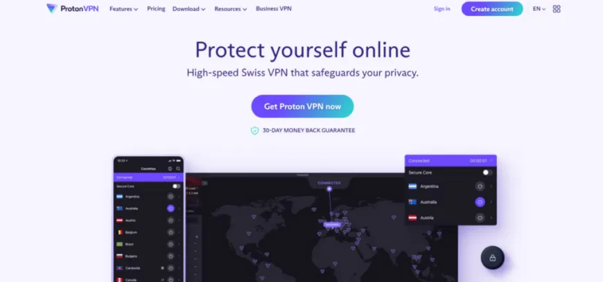 Proton VPN Homepage