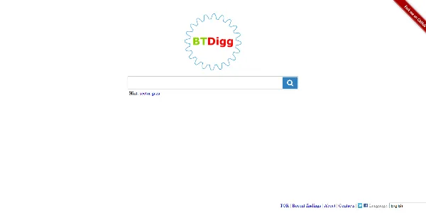 BTDigg homepage