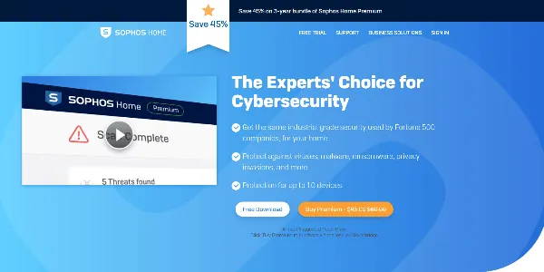 Sophos Home Cybersecurity Made Simple for Home Computers