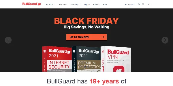 BullGuard 2021 Antivirus and VPN for your home and business-min
